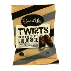 Darrell Lea Dark Chocolate Liquorice Twists