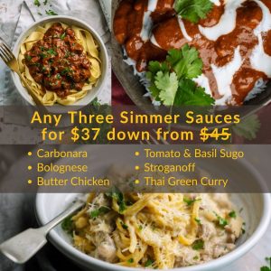 Simmer Sauce Favourites by FInns Kitchen