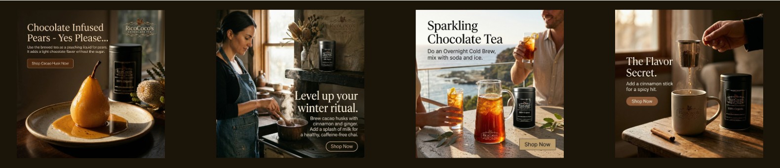 Cavao Husk Chocolate Tea Serving Suggestions